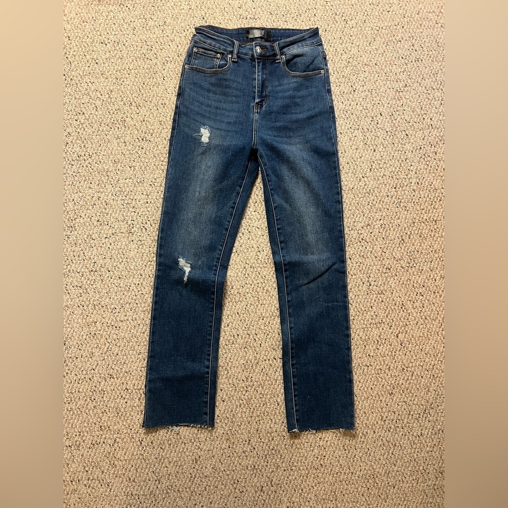 High-Rise Dark Blue Women’s Jeans